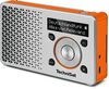 Technisat DIGITRADIO 1 DAB+/FM draagbare zakradio zilver oranje voorkant rechts