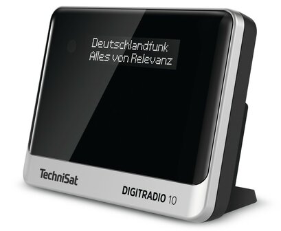 Technisat DIGITRADIO 10 DAB+/FM digitale mini radio-adapter met Wi-Fi + Spotify + bluetooth zwart/zilver rechts