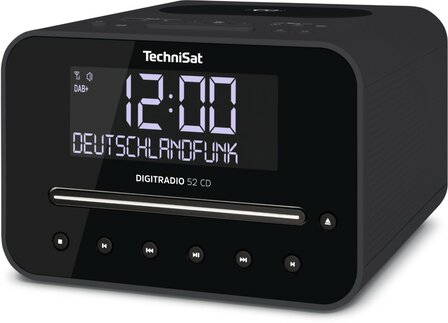Technisat DIGITRADIO 52 CD DAB+/FM wekkerradio met draadloos laadoppervlak antraciet rechts