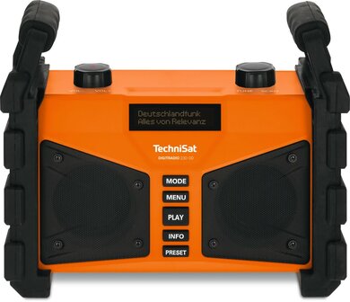 Technisat DIGITRADIO 230 OD DAB+ bouwradio zwart oranje voorkant