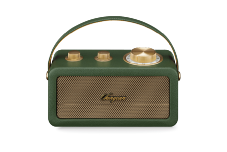 Sangean RA-101 Forest Gold draagbare FM radio met bluetooth en aux speaker oplaadbaar bos goud voorzijde
