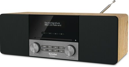 Technisat DIGITRADIO 3 DAB+ radio eikenhout voorkant rechts