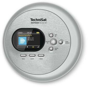 Technisat DIGITRADIO CD 2GO BT DAB+/FM discman zilver