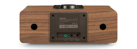 Sangean WFR-32 CE Walnut digitale DAB internetradio met bluetooth en app achterzijde