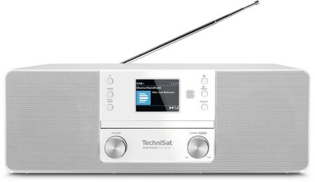 Technisat DIGITRADIO 370 CD BT DAB+/FM radio wit met CD-speler voorkant