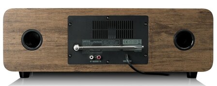 Lenco DAR-051WD stereo DAB+/ FM radio met CD-speler zwart achterzijde