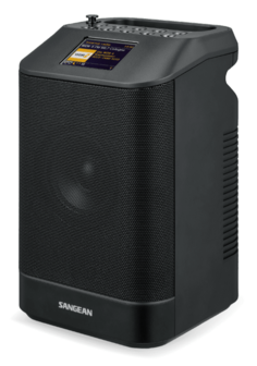 Sangean WFS-58 DAB+/FM draagbare internetradio portable met Spotify en bluetooth voorkant rechts