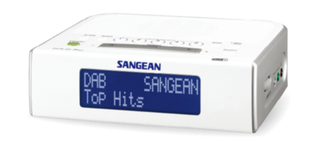 Sangean DCR-89+ DAB+/FM wekkerradio wit zijkant