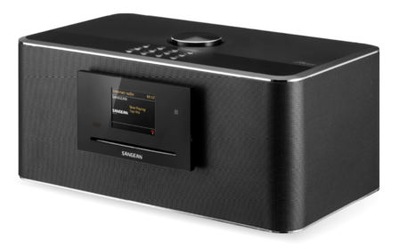 Sangean Revery R10 / DDR-75 BT draadloos stereo systeem met DAB+, CD, Spotify en Bluetooth voorzijde rechts