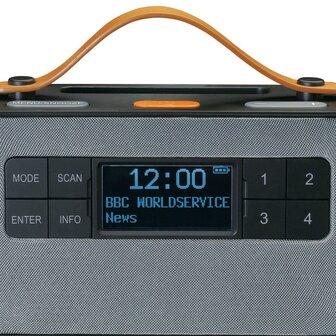 LENCO PDR-065BK draagbare senioren FM/DAB+ radio zwart display