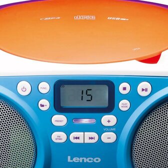 Lenco SCD-41 FM/CD/USB draagbare multicolour kinderradio