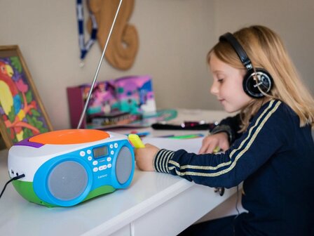 Lenco SCD-41 FM/CD/USB draagbare multicolour kinderradio