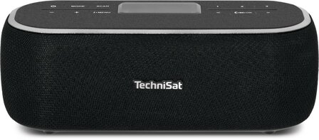 TechniSat DIGITRADIO BT 1 DAB+ digitale draagbare radio zwart voorkant