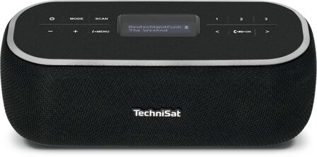 TechniSat DIGITRADIO BT 1 DAB+ digitale draagbare radio zwart bovenzijde