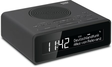 Technisat DIGITRADIO 51 DAB+/FM wekkerradio antraciet links