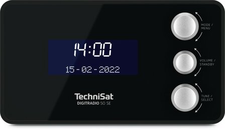 TechniSat DIGITRADIO 50 SE DAB+/FM wekkerradio zwart