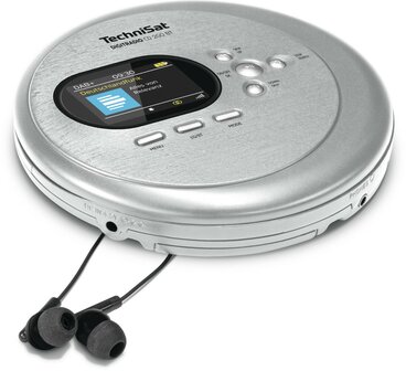 Technisat DIGITRADIO CD 2GO BT DAB+/FM discman zilver hoofdtelefoonaansluiting