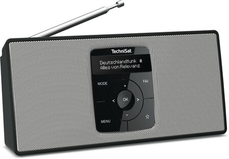 Technisat DIGITRADIO 2 S DAB+/FM radio met bluetooth zwart links