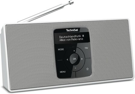 Technisat DIGITRADIO 2 S DAB+/FM radio met bluetooth wit links