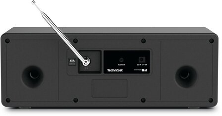 Technisat DIGITRADIO 4 C DAB+/FM radio zwart zilver achterkant