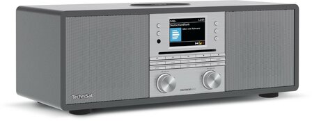 Technisat DIGITRADIO 650 DAB+/FM Wi-Fi radio antraciet zilver voorkant links