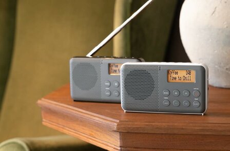 Sangean DPR-64 Grey-Black DAB+/FM-RDS digitale oplaadbare zakradio grijs zwart