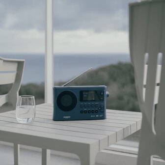 Sangean WFR-28BT Dark Blue DAB+/FM oplaadbare internetradio donkerblauw met bluetooth en app