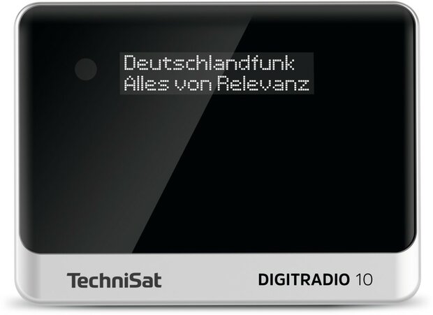 Technisat DIGITRADIO 10 DAB+/FM digitale mini radio-adapter met Wi-Fi + Spotify + bluetooth zwart/zilver