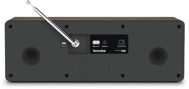 Technisat DIGITRADIO 3 DAB+ radio walnoot voorkant rechts