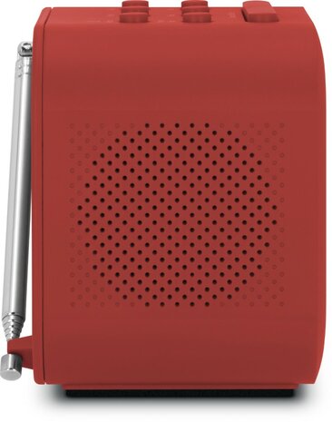 Technisat TECHNIRADIO 40 compacte DAB+/FM wekkerradio rood links