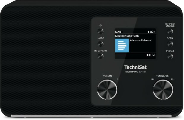 Technisat DIGITRADIO 307 BT DAB+/FM radio met BestTune-technologie zwart