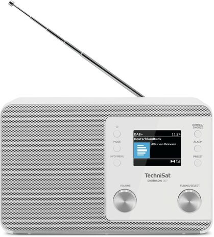 Technisat DIGITRADIO 307 DAB+/FM radio wit met antenne