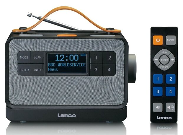 LENCO PDR-065BK draagbare senioren FM/DAB+ radio zwart