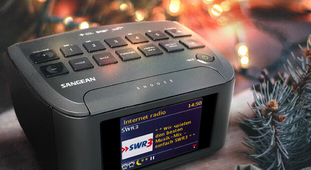 Sangean RCR-11 WF DAB+/FM digitale internet wekkerradio zwart