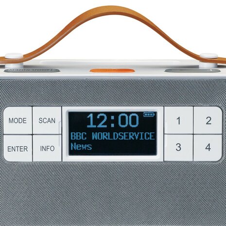 LENCO PDR-065WH draagbare senioren FM/DAB+ radio wit display