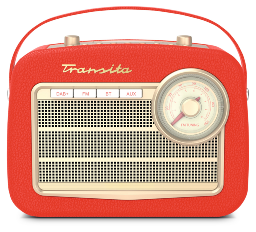 TechniSat Transita 130 retro DAB+/FM radio rood