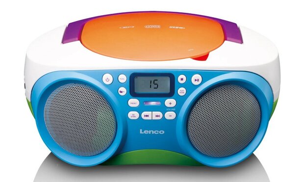 Lenco SCD-41 FM/CD/USB draagbare multicolour kinderradio