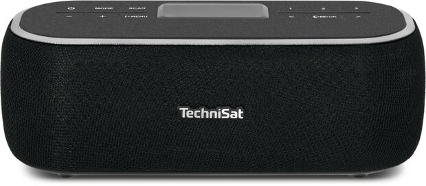 TechniSat DIGITRADIO BT 1 DAB+ digitale draagbare radio zwart voorkant