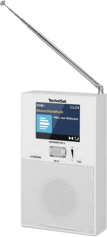 Technisat DIGITRADIO FLEX 2 DAB+/FM compacte plug-in radio met antenne rechts