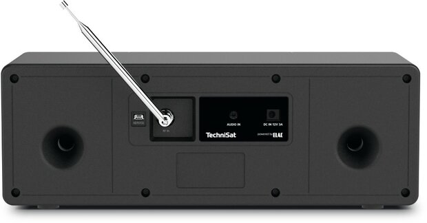 Technisat DIGITRADIO 4 C DAB+/FM radio zwart zilver achterkant