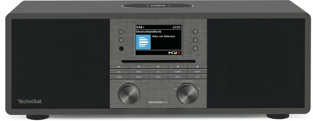 Technisat DIGITRADIO 650 DAB+/FM Wi-Fi radio antraciet voorkant