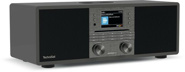 Technisat DIGITRADIO 650 DAB+/FM Wi-Fi radio antraciet voorkant links