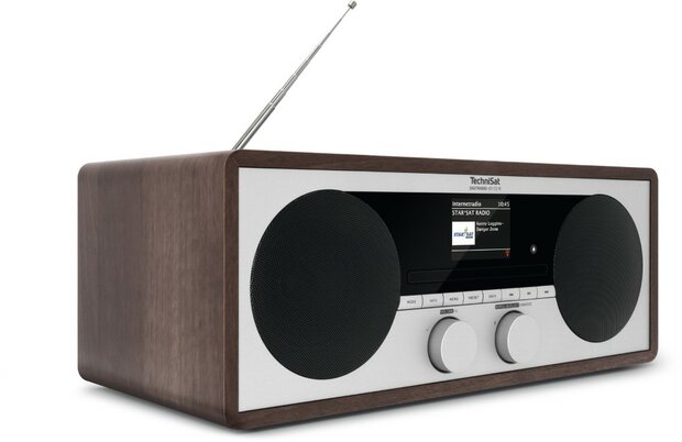 Technisat DIGITRADIO 451CD IR DAB+/FM stereo tafelradio hout 