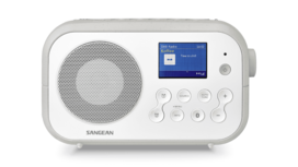 Sangean DPR-42BT White-Grey DAB+/FM radio wit grijs met bluetooth werkt op batterijen/netadapter Sangean DPR-42BT White-Grey DAB+/FM radio wit grijs met bluetooth werkt op batterijen/netadapter