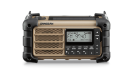 Sangean Survivor MMR-99 AM/FM radio Desert Tan met zonnepaneel en dynamo Sangean Survivor MMR-99 AM/FM radio Desert Tan met zonnepaneel en dynamo