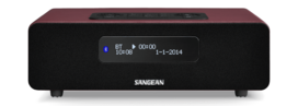 Sangean DDR-36 Red DAB+/FM-RDS digitale tafelradio met bluetooth aux zwart rood Sangean DDR-36 Red DAB+/FM-RDS digitale tafelradio met bluetooth aux zwart rood